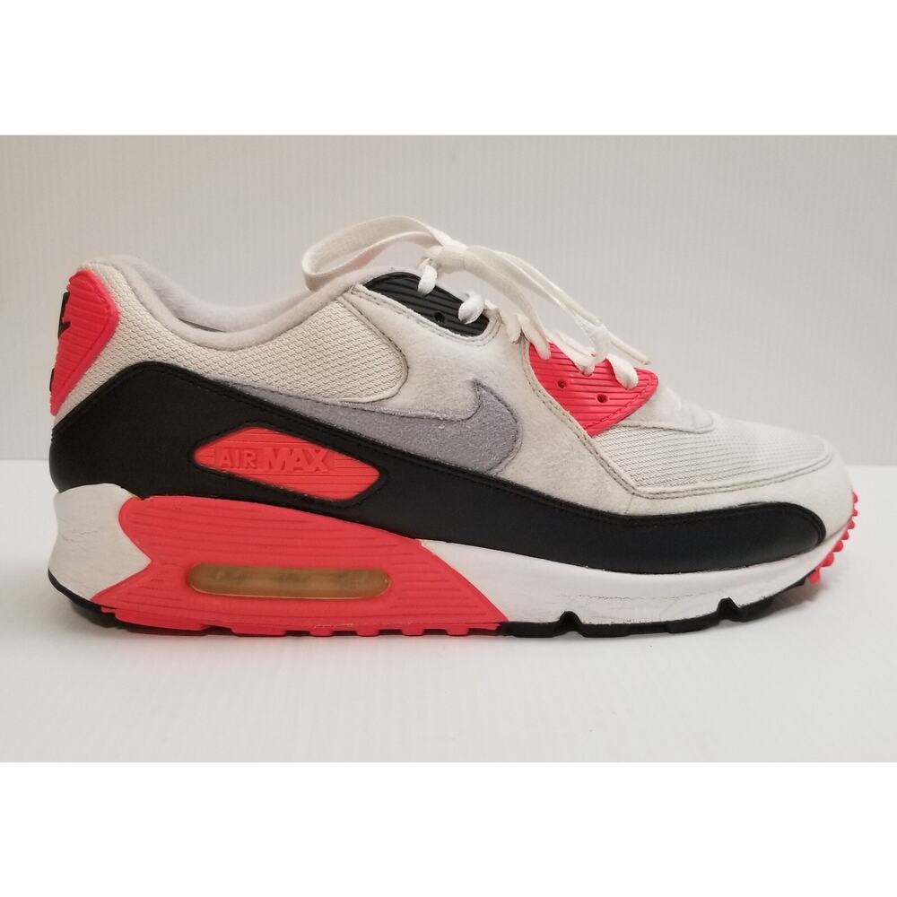 Nike Air Max 90 Infrared Size 8.5 Mens Red Grey Black Sneakers 2010 325018-107
